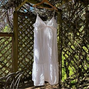 Banana Republic eyelet cotton midi/maxi dress